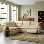 Lusso Corner Sofa - Combination 6 2.5 Right Corner 1.25 Power Fabric - Right Hand Facing - Power Recliner with Power Footrest and USB Sterling Home 2