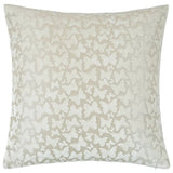 Velvet Butterfly Cream Square Cushion