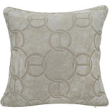 Paul Moneypenny Chains Cut Velvet Ivory Cushion