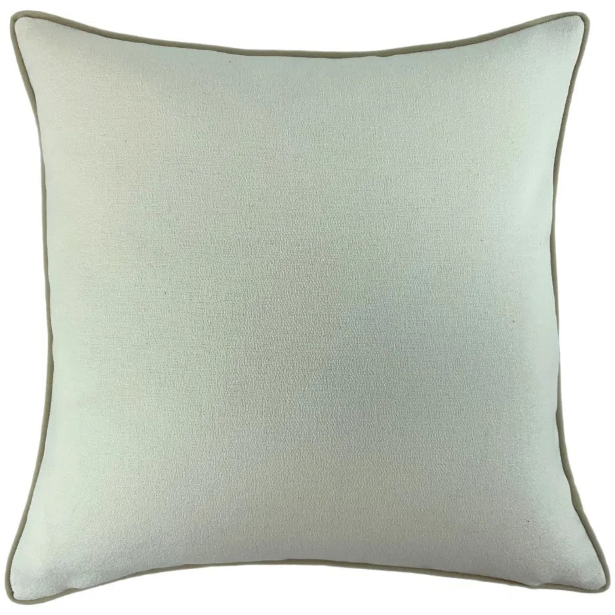 Slub Cream With Natural Piping Cushion 56CM - Slub Cream With Natural Piping Cushion 56CM Sterling Home 1