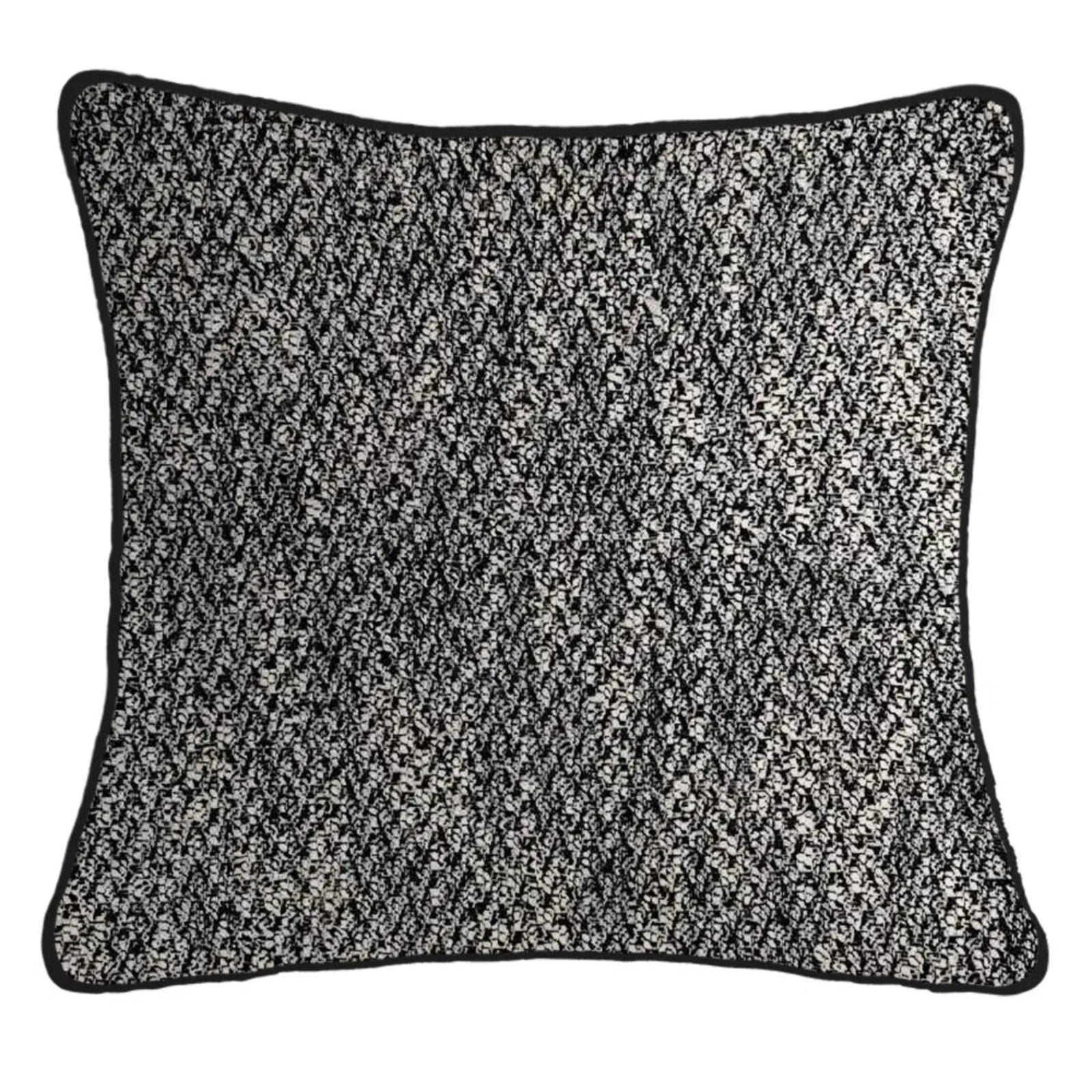 Herringbone Black Cushion - Herringbone Black Cushion 56CM Sterling Home 1