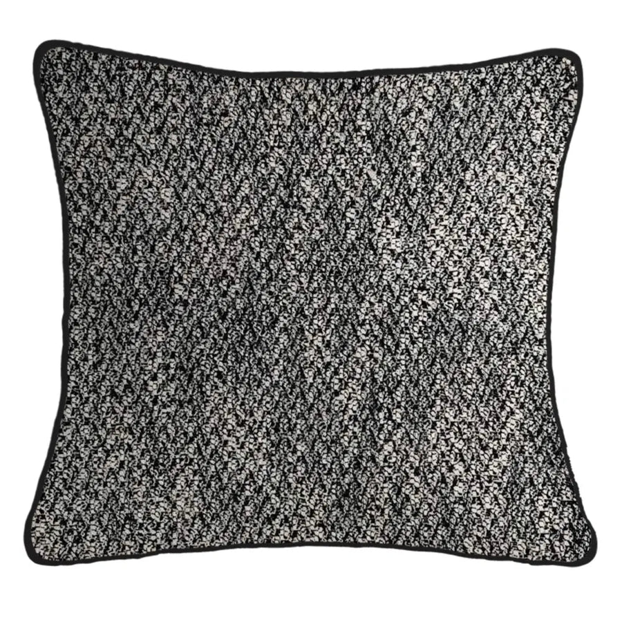 Herringbone Black Cushion - Herringbone Black Cushion 56CM Sterling Home 1