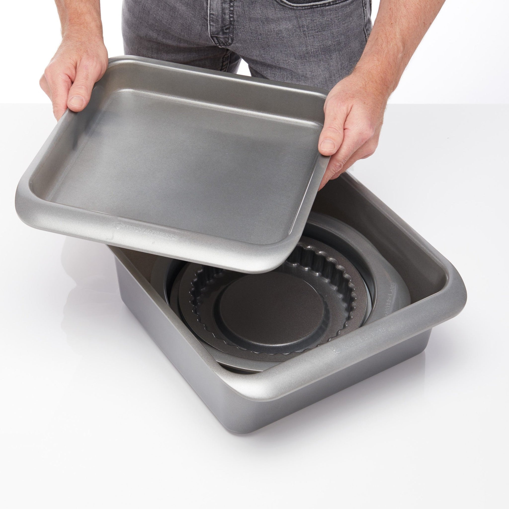 MasterClass Stacking Bakeware 7 Piece - MasterClass Stacking Bakeware Set 7 Piece Sterling Home 3