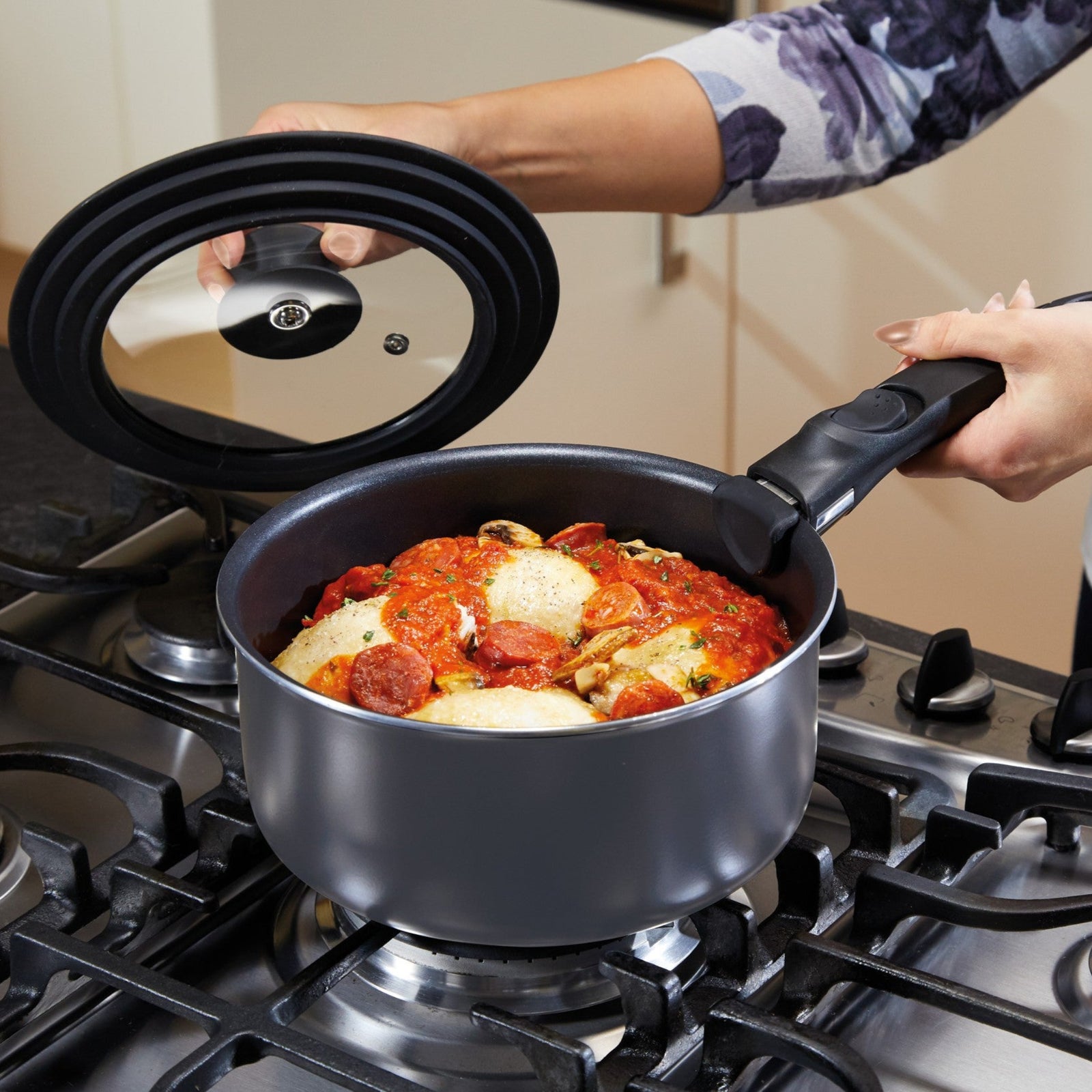 MasterClass 3-In-1 Saucepan Lid - MasterClass 3-In-1 Saucepan Lid Sterling Home 1