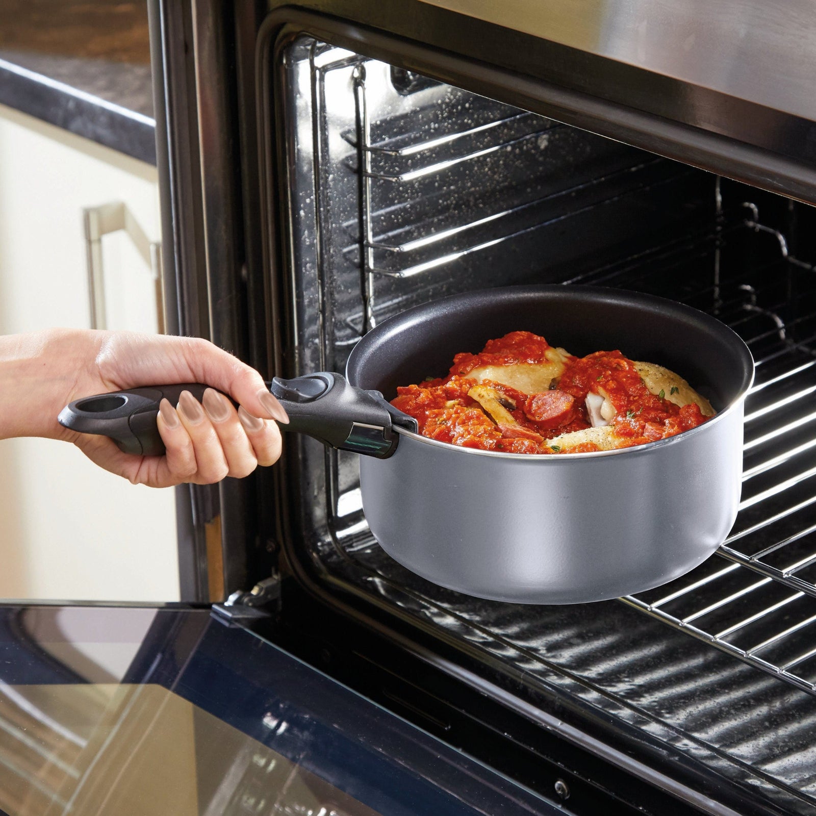 MasterClass Non-Stick Saucepan Set Of 3 - MasterClass Non-Stick Saucepan Set Of 3 Sterling Home 5