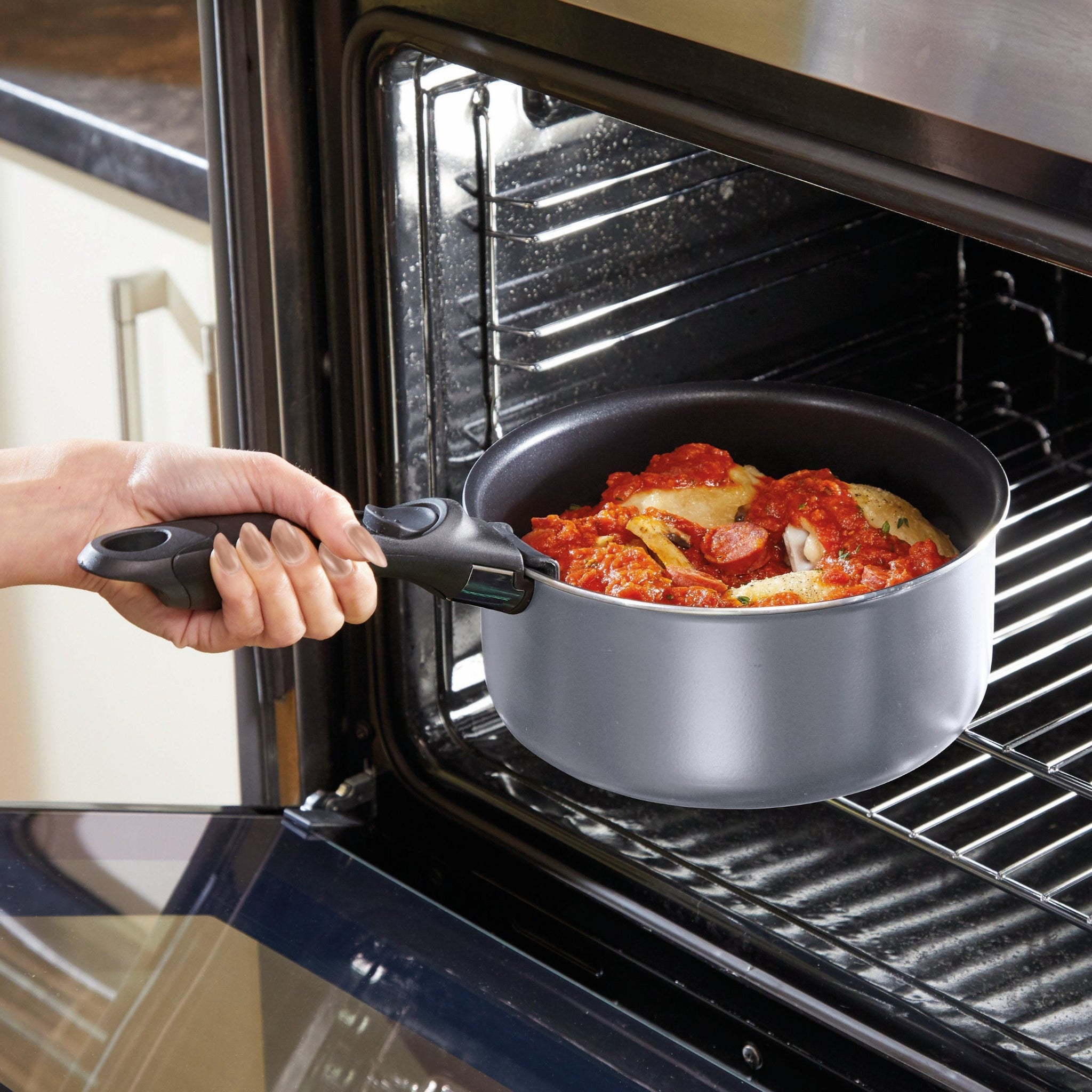 MasterClass Non-Stick Saucepan Set Of 3 - MasterClass Non-Stick Saucepan Set Of 3 Sterling Home 5