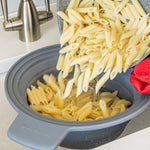MasterClass Silicone Steam And Strain Colander - MasterClass Steam And Strain Colander Silicone Sterling Home 3