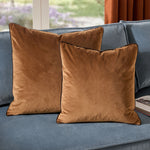 Meridian Caramel & Chocolate Cushion - Meridian Cushion Caramel & Chocolate 45CM Sterling Home 4