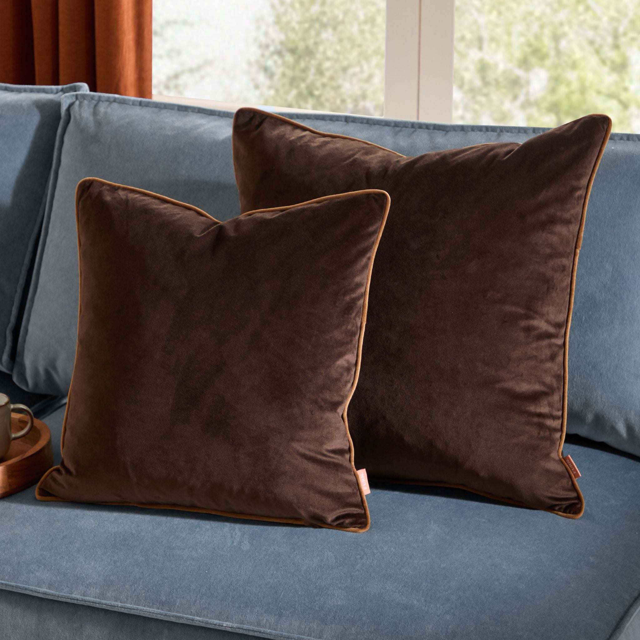 Meridian Chocolate & Caramel Cushion - Meridian Chocolate & Caramel Cushion 45CM Sterling Home 2