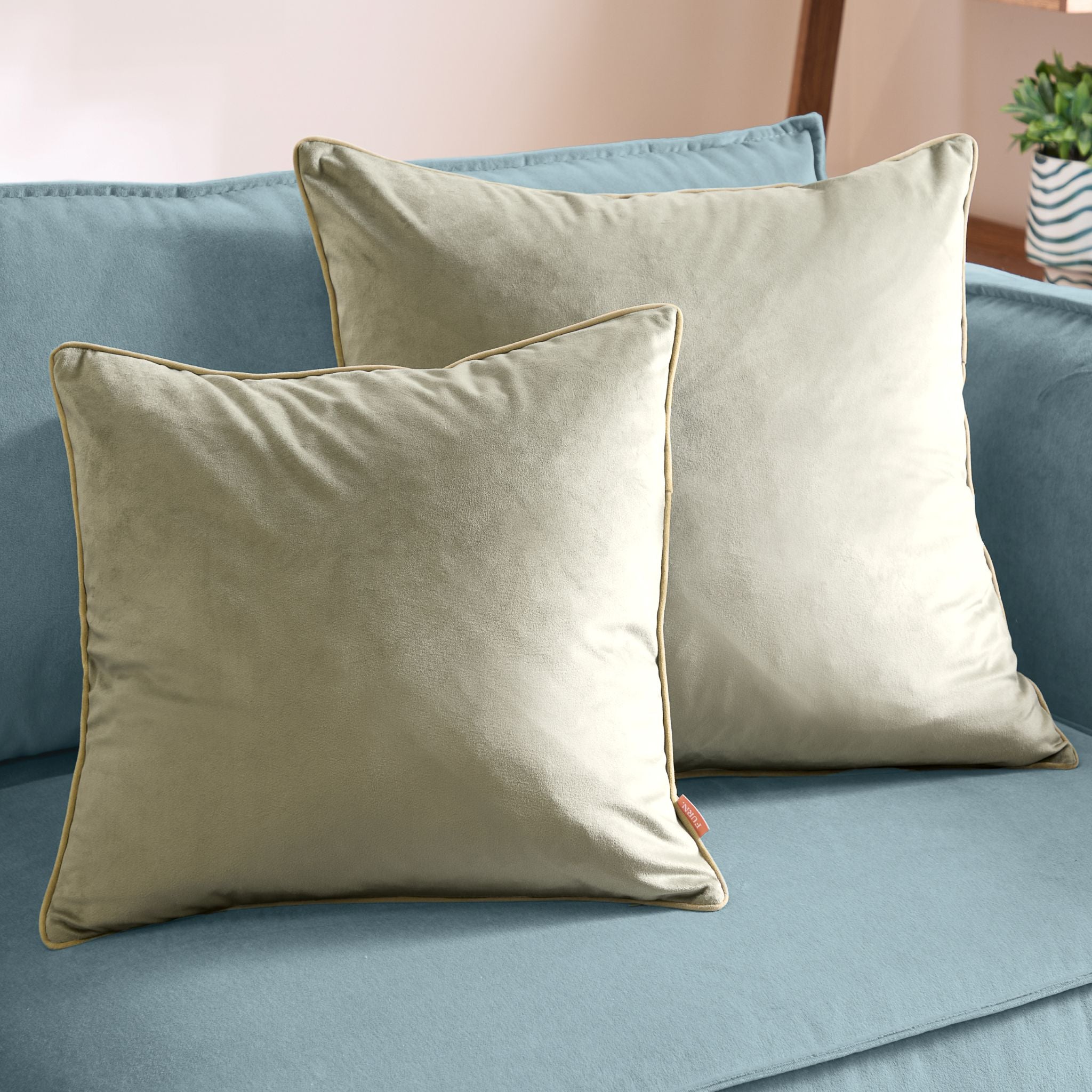 Meridian Green & Sage Cushion - Meridian Green & Sage Cushion 45CM Sterling Home 2