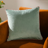 Meridian Green And Pink Square Cushion