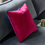 Meridian Pink And Blue Square Cushion - Meridian 45CM Cushion Raspberry & Teal Sterling Home 2
