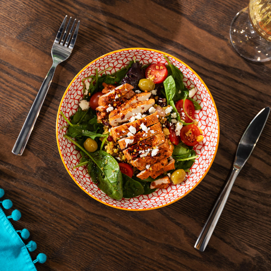 Mikasa Geometric Blue Bowl - Mikasa Geometric Blue Bowl 21CM Sterling Home 2