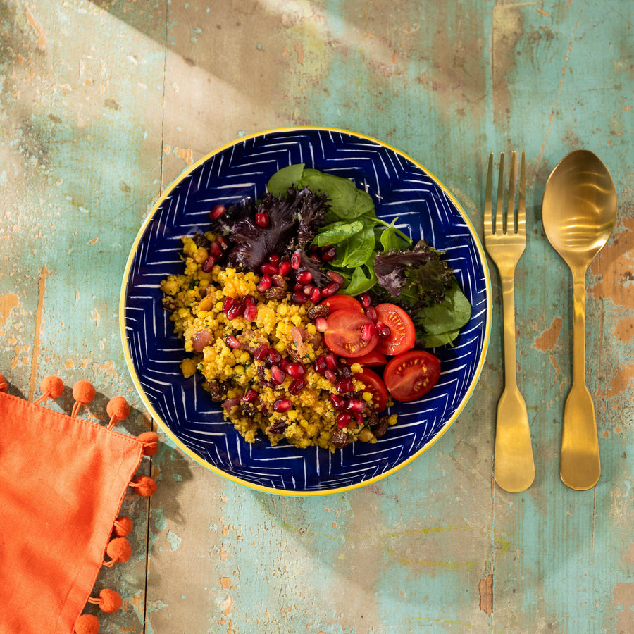 Mikasa Indigo Chevron Bowl - Mikasa Indigo Chevron Bowl 21CM Sterling Home 1