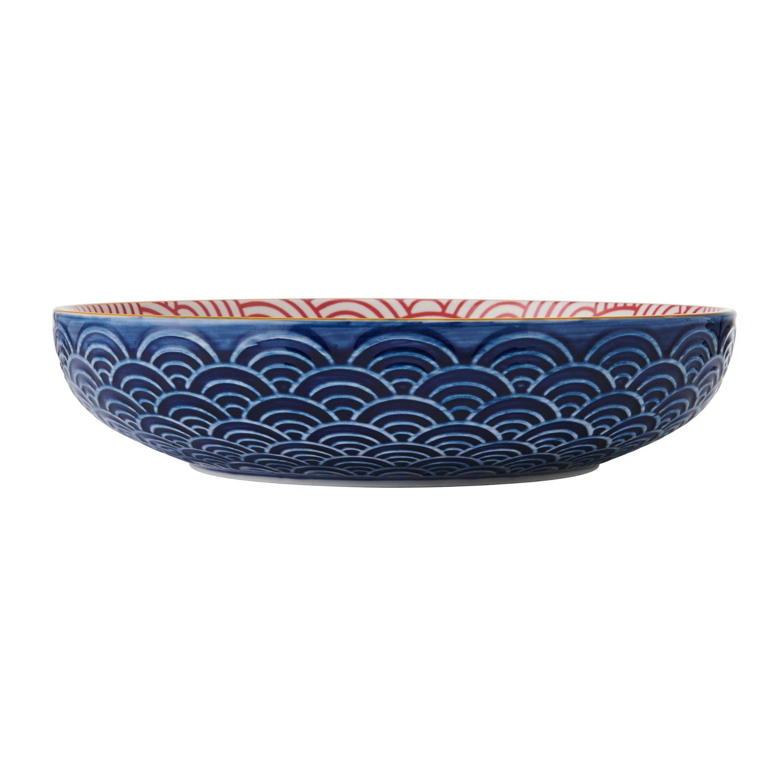 Mikasa Blue Arched Bowl - Mk Coupe Bowl 21Cm Blue Red Arc Sterling Home 3