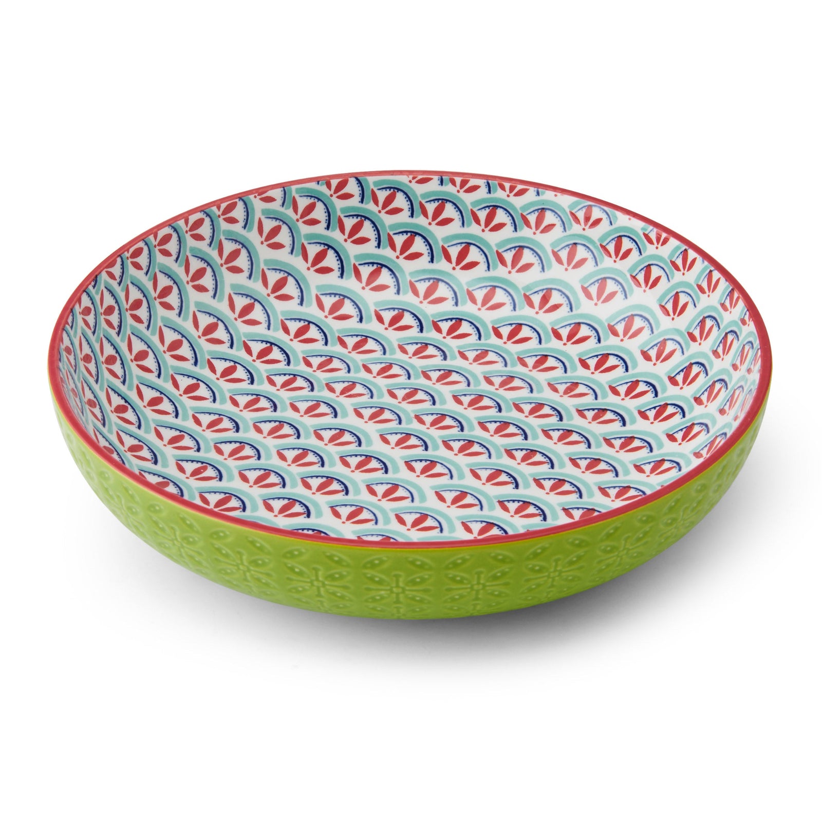Mikasa Geometric Green Bowl - Mk Coupe Bowl 21Cm Green Blue Bowl Sterling Home 3