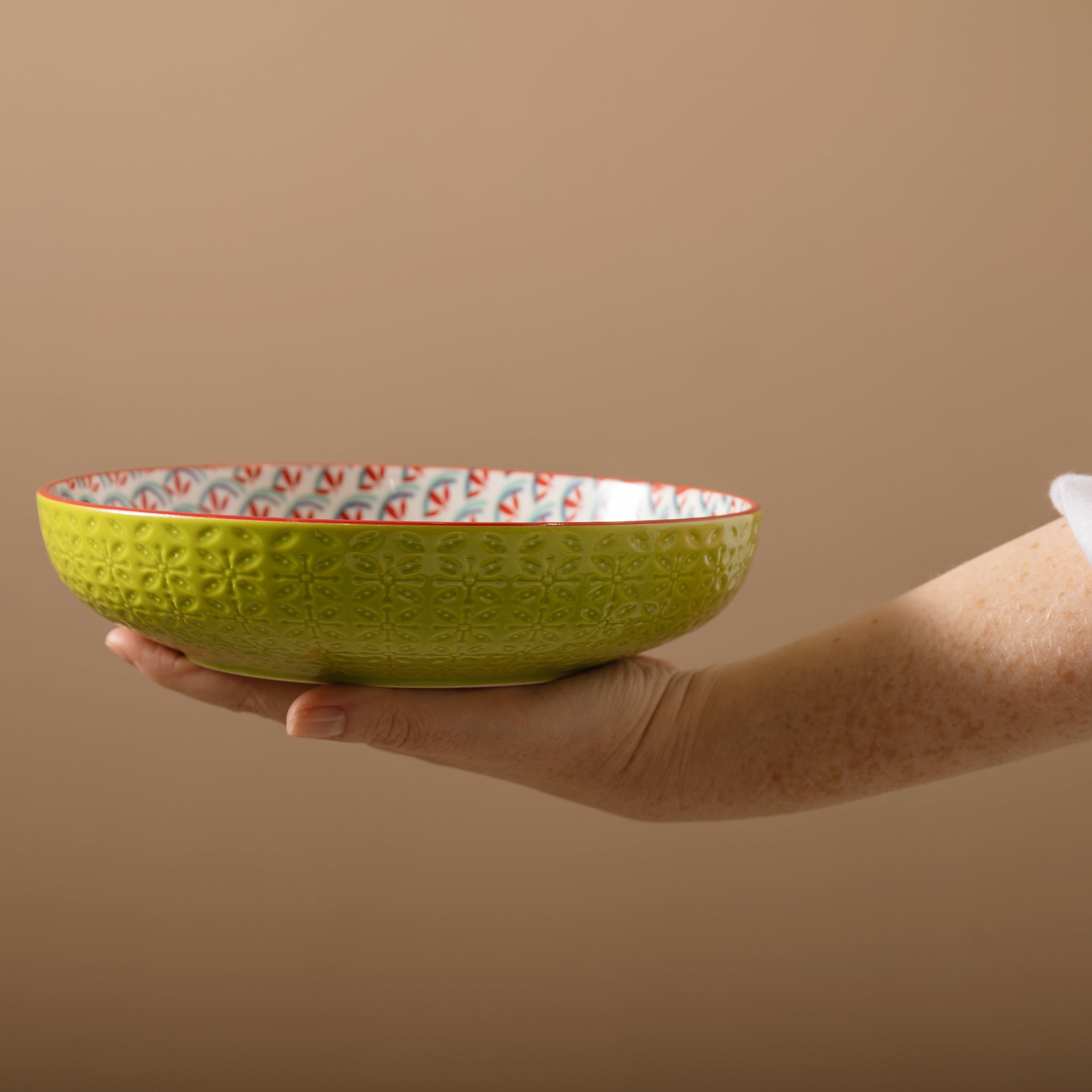 Mikasa Geometric Green Bowl - Mikasa Geometric Line Bowl 21CM Sterling Home 2