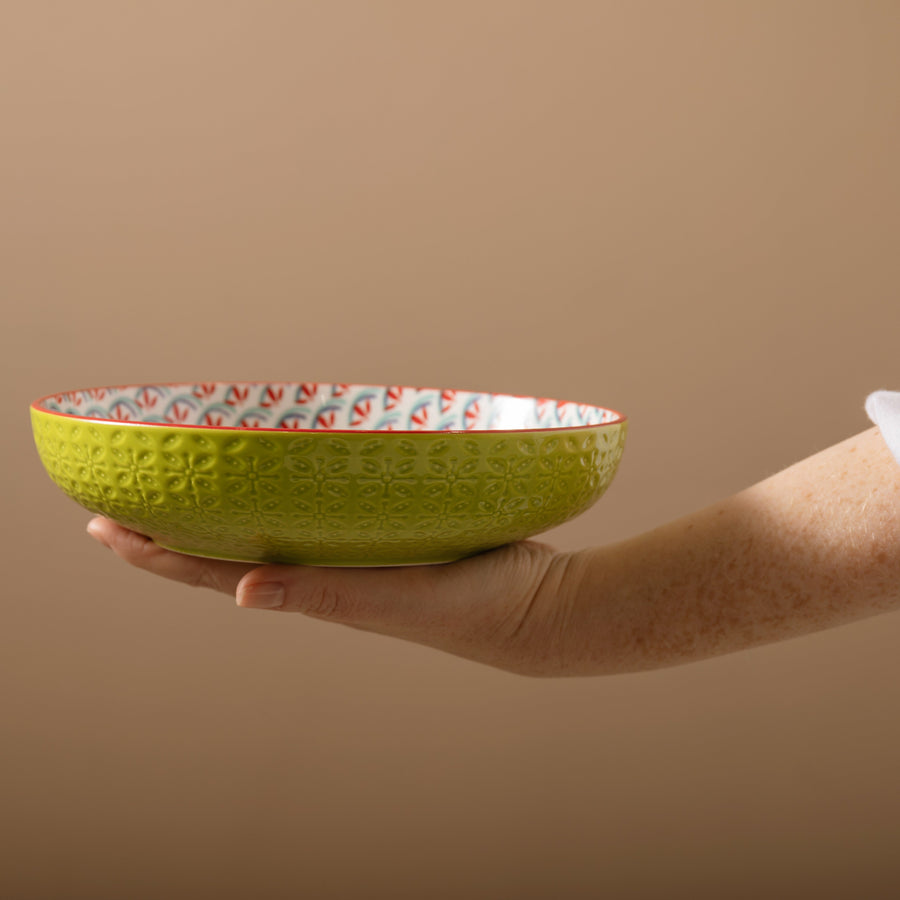 Mikasa Geometric Green Bowl - Mikasa Geometric Line Bowl 21CM Sterling Home 2