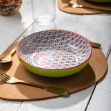 Mikasa Geometric Green Bowl