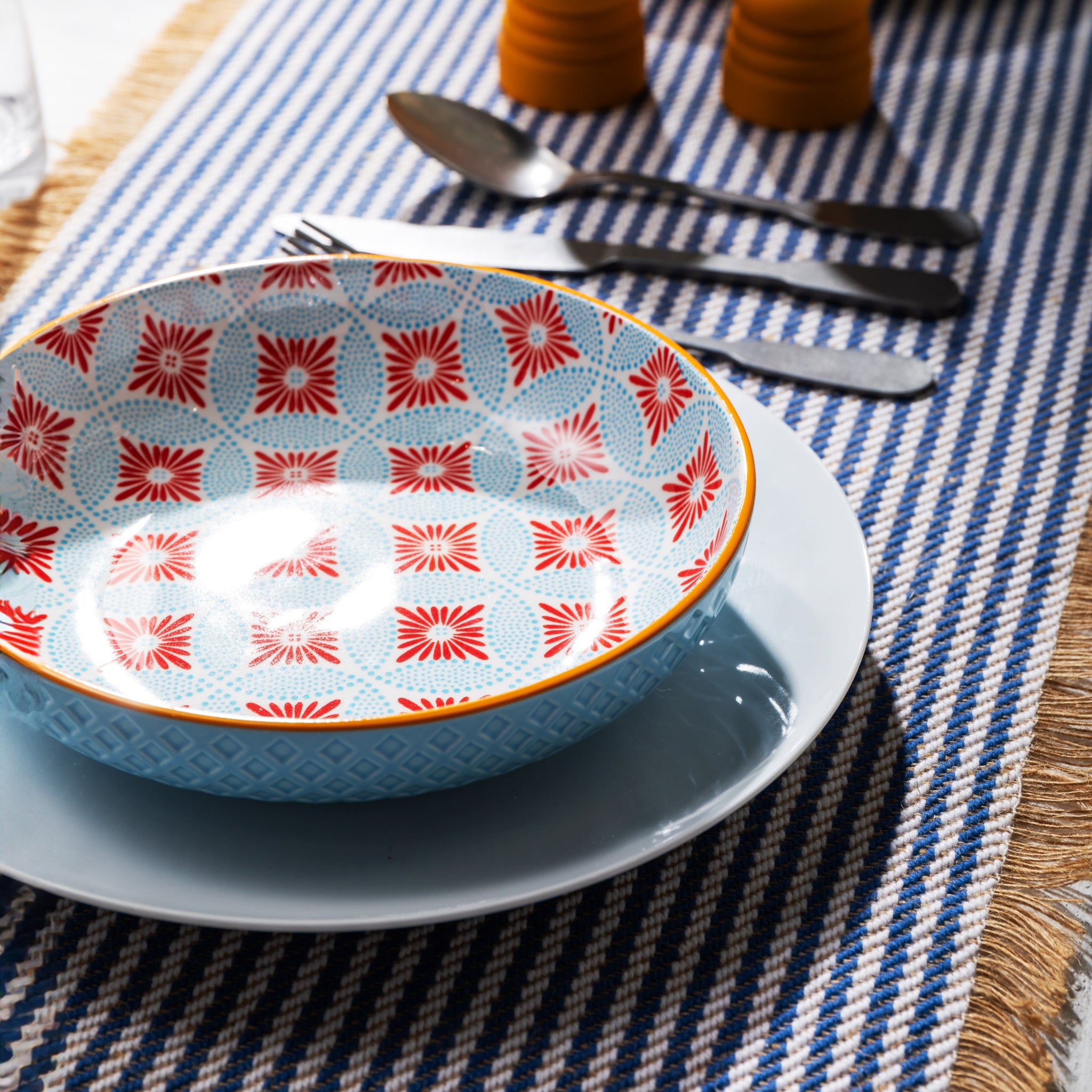 Mikasa Blue Mosaic Bowl - Mikasa Blue Mosaic Bowl 21CM Sterling Home 2