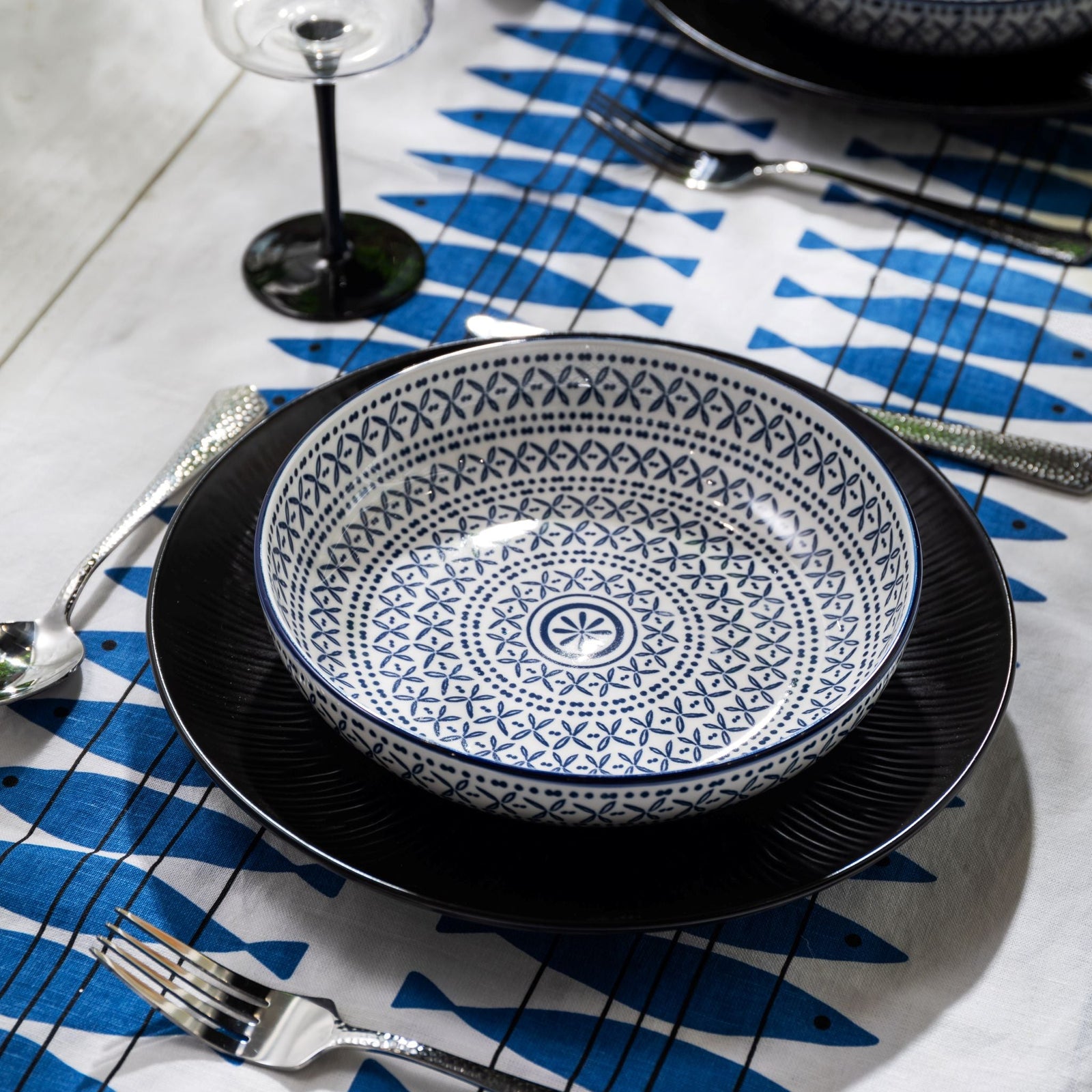 Mikasa Blue Meditterranean Bowl - Mk Coupe Bowl 21Cm Blue Mediterranean Sterling Home 1