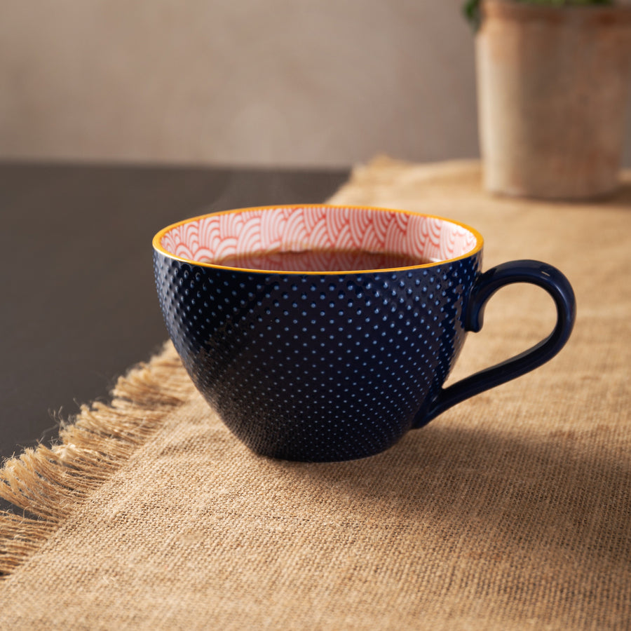 Mikasa Arc Mug - Mikasa Blue Red Arc Mug 330ML Sterling Home 1