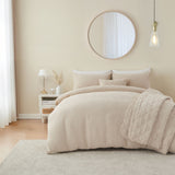 Bergen Cream Quilted Throwover Throw
