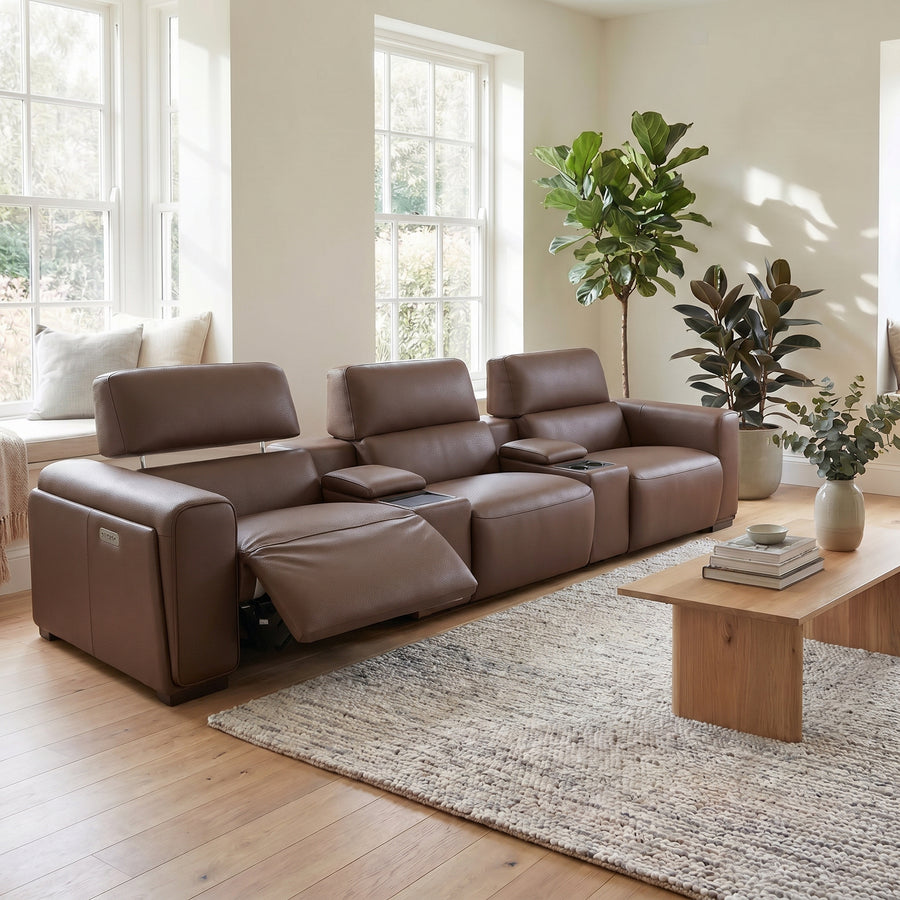 Majestic Media 3 Seater Sofa - Media 3 Seater Sofa Cat20S - Power Recliner with USB 3 Seater Sofas Sterling Home 2