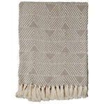Triangle Stitch Throw Cream