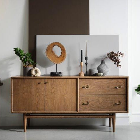 G Plan Marlow Wide Sideboard - Wide Sideboard Medium-Tone Oak Sterling Home 2