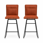 Marx Pair of Tan Bar Stools - Bar Stool - Pair Tan Sterling Home 1