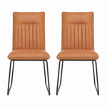 Marx Pair of Tan Dining Chairs - Dining Chair - Pair Tan Sterling Home 1