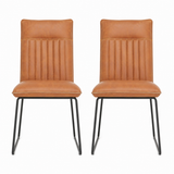 Marx Pair of Tan Dining Chairs
