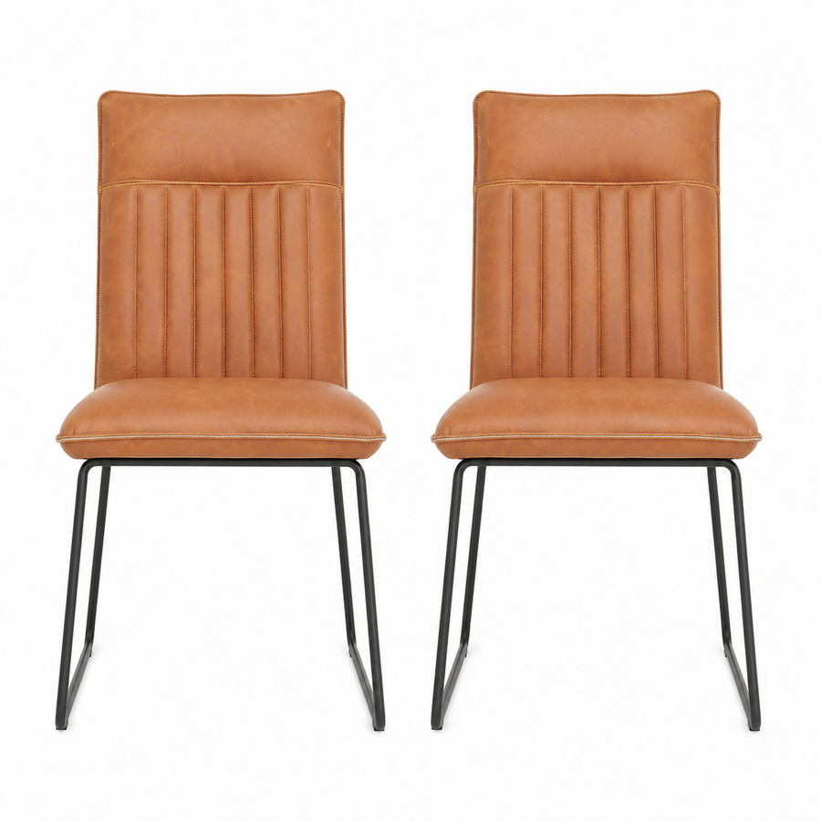 Marx Pair of Tan Dining Chairs - Dining Chair - Pair Tan Sterling Home 1