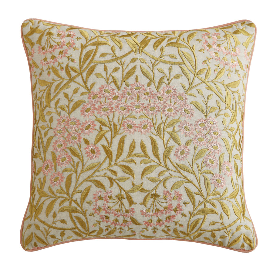 William Morris At Home Michaelmas Daisy Cushion - Morris At Home Michaelmas Daisy Cushion 43CM Sterling Home 2