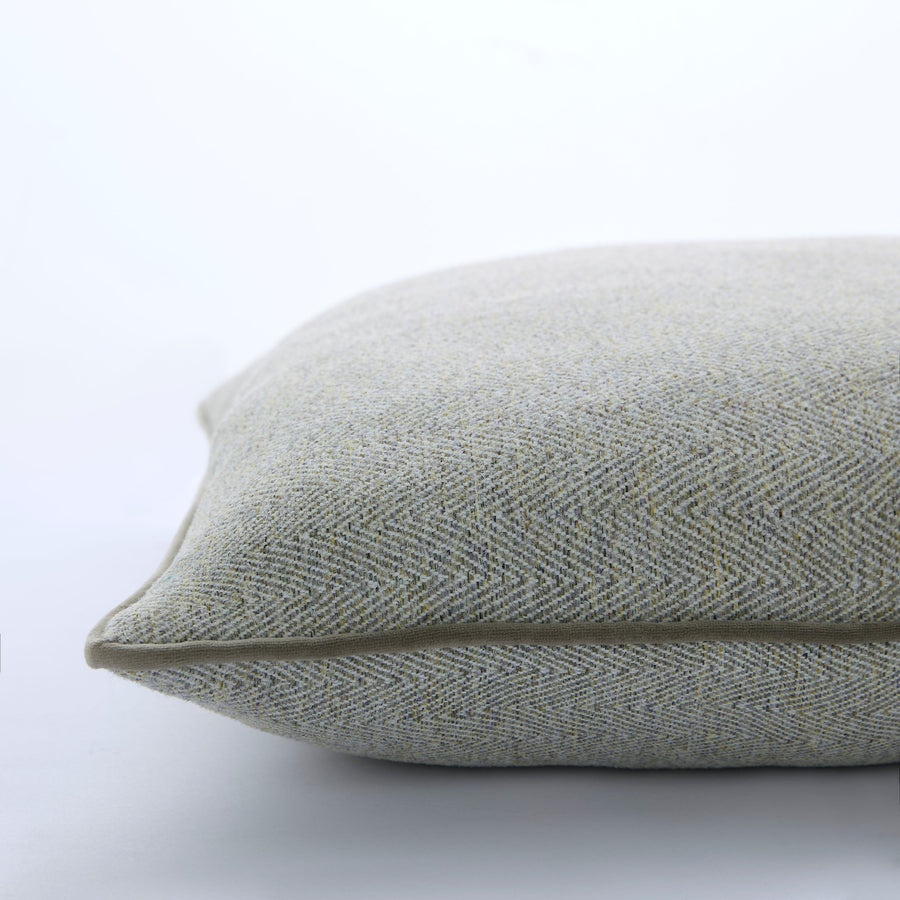 LA Milbourne Herringbone 45Cm Cushion Grey Sage - LA Milbourne Herringbone 45Cm Cushion Grey Sage Sterling Home 2