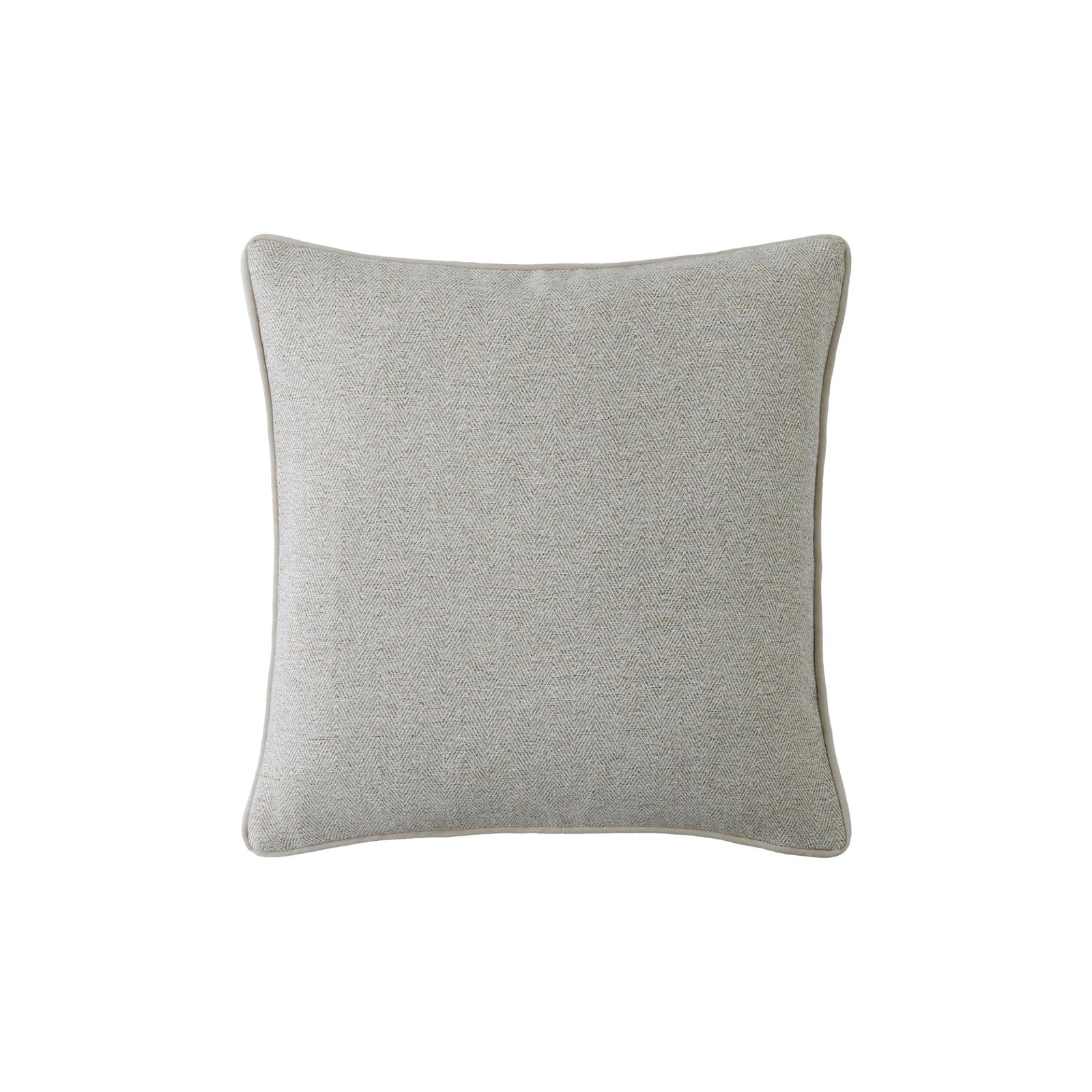 Laura Ashley Milbourne Herringbone Cushion Natural - SALE LA Milbourne Herringbone 45CM Cushion Natural Sterling Home 1