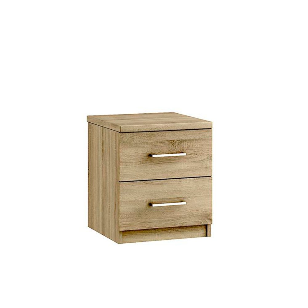 Modena 2 Drawer Bedside Cabinet - 2 Drawer Bedside Sterling Home 1