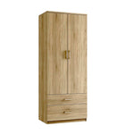 Modena 3 Chest of Drawers - 2 Drawer Gents Robe 1 Deep Drawer Sterling Home Bardolino Oak 1