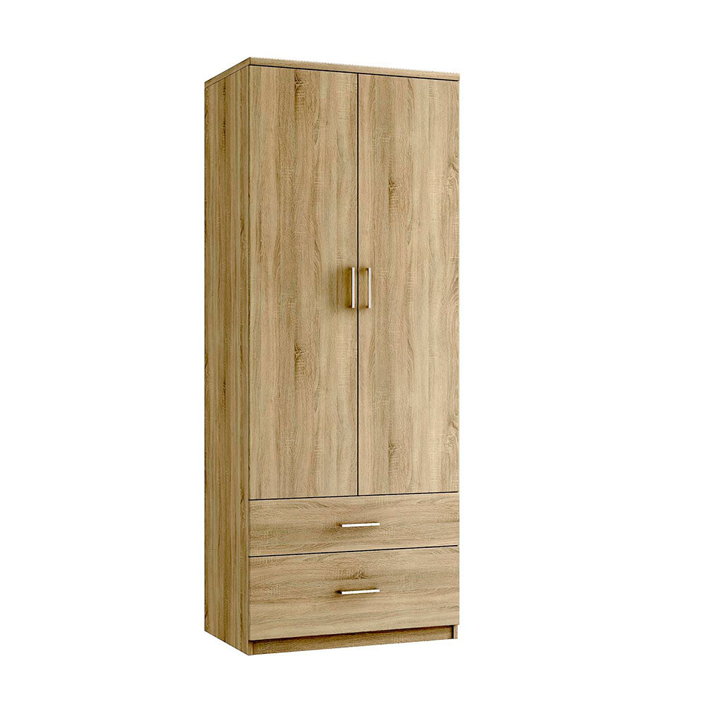 Modena 3 Chest of Drawers - 2 Drawer Gents Robe 1 Deep Drawer Sterling Home Bardolino Oak 1