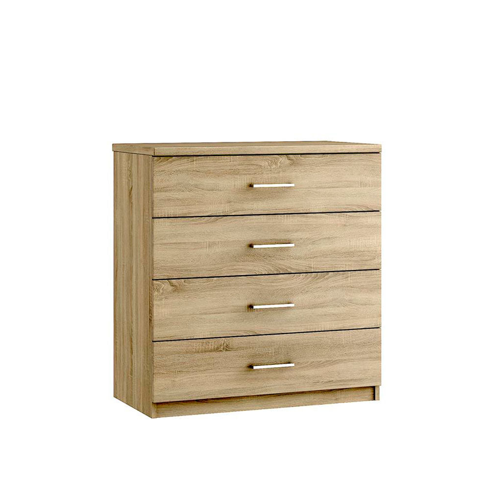 Modena 4 Drawer Cabinet - 4 Drawer Chest Sterling Home 1 Bardolino Oak