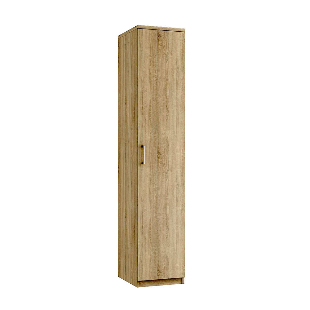 Modena Wardrobe - Single Tall Robe Sterling Home 1 Bardolino Oak