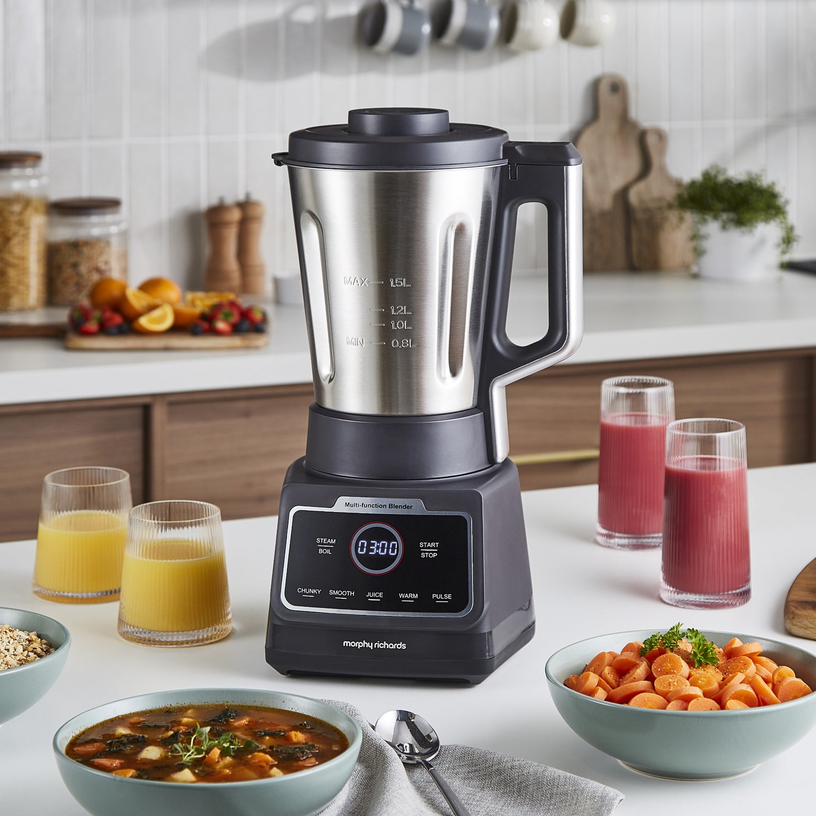 Morphy Richards MixFlex Multifunction 6-In-1 Blender 1.5L - MixFlex Multifunction 6-In-1 Blender 1.5L
