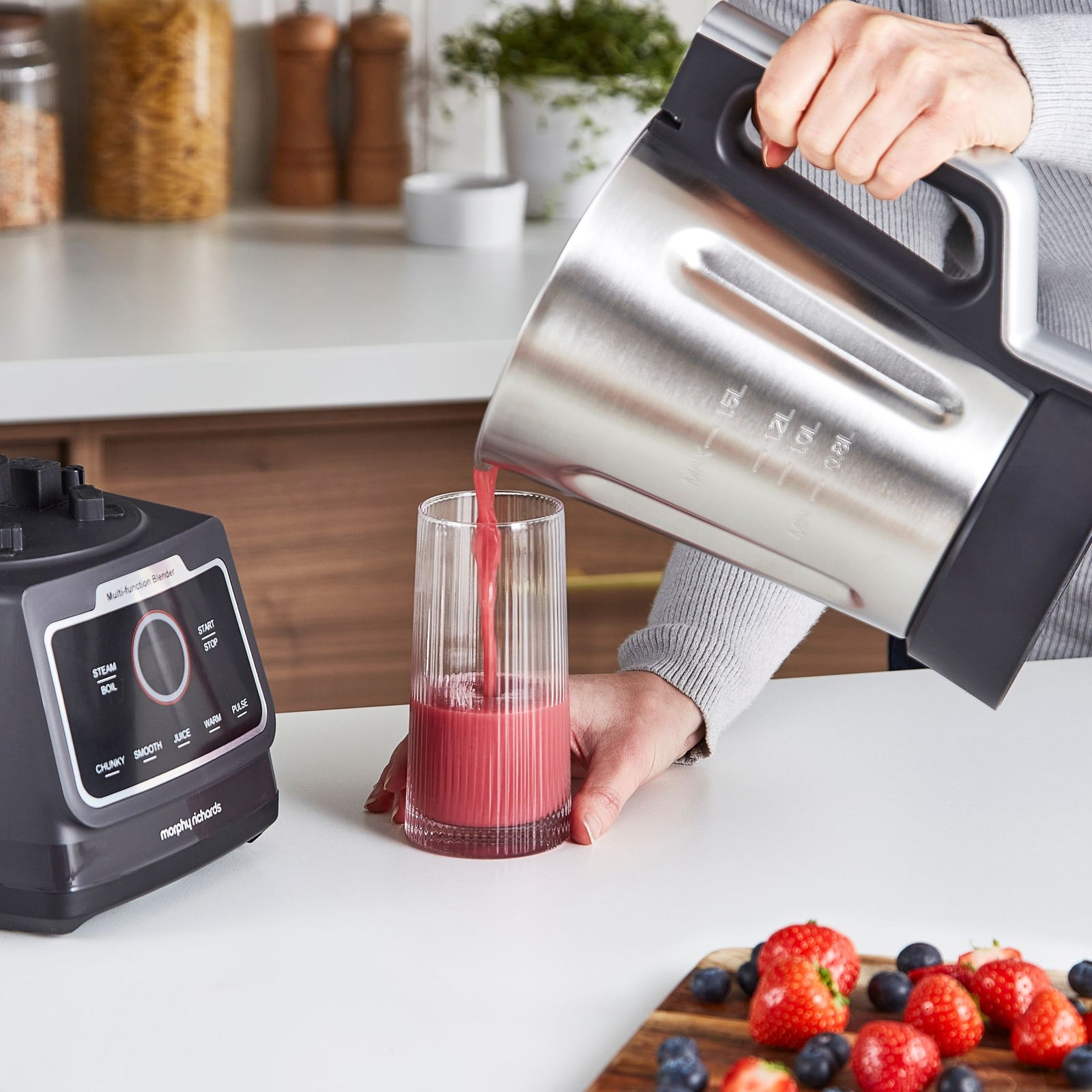 Morphy Richards MixFlex Multifunction 6-In-1 Blender 1.5L - MixFlex Multifunction 6-In-1 Blender 1.5L