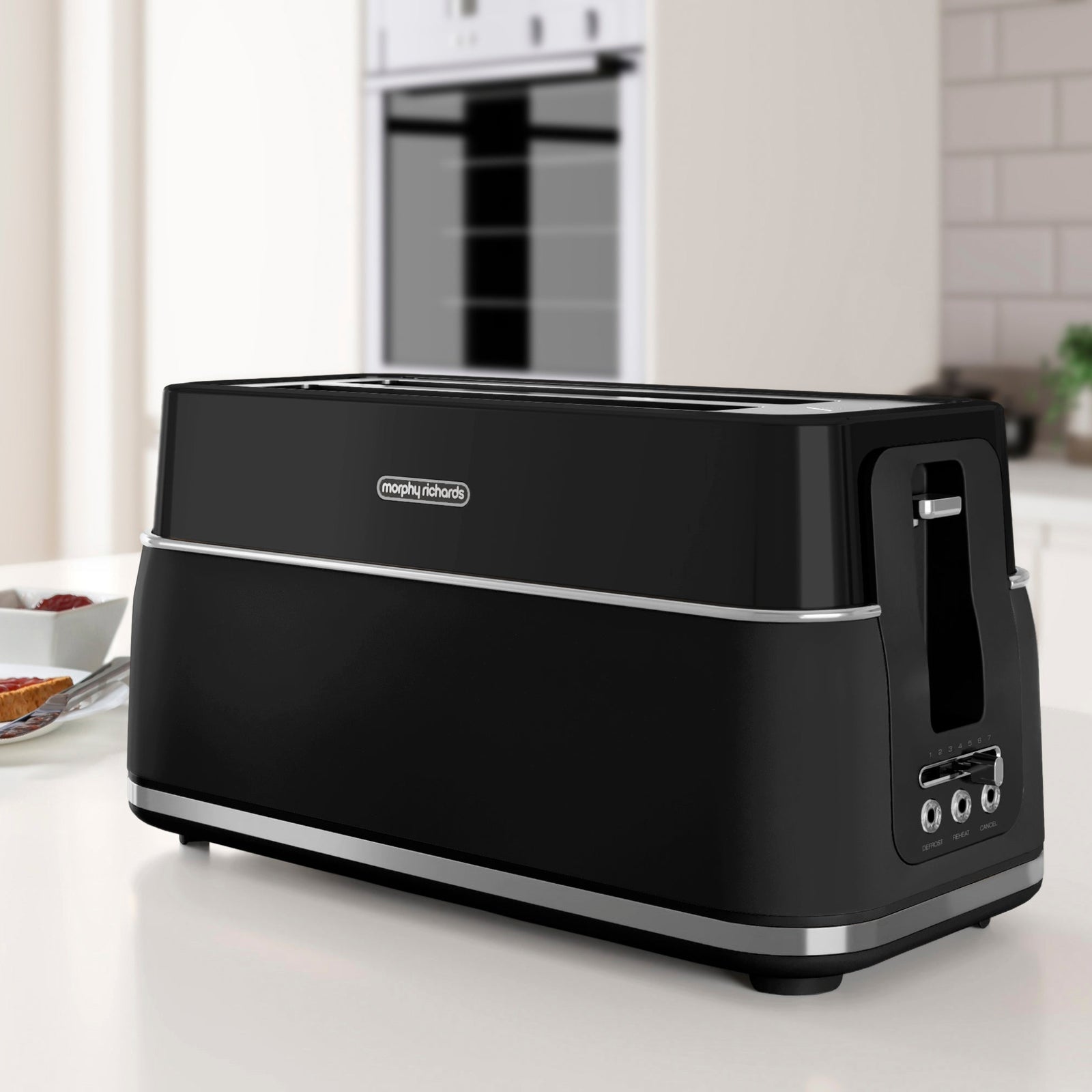 Morphy Richards Signature 4 Slice Toaster Black - Signature 4 Slice Toaster Black Sterling Home 1