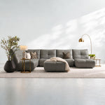 Comet Corner Sofa - Combination 1 - Corner Sofa Group With Footstool Cat 20S — NWS-042E - ELEPHANT, gallery image 1