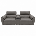 Rialto Media 3 Seater Sofa - Media 3 Seater Sofa Cat20S - Power Recliner with USB 3 Seater Sofas Sterling Home 1 NWS-042E ELEPHANT