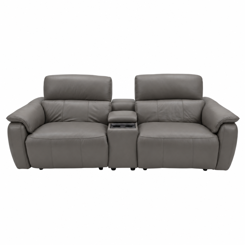 Rialto Media 3 Seater Sofa - Media 3 Seater Sofa Cat20S - Power Recliner with USB 3 Seater Sofas Sterling Home 1 NWS-042E ELEPHANT