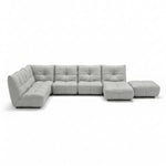 Comet Corner Sofa - Combination 1 - Corner Sofa Group With Footstool Cat 20S Corner Sofas Sterling Home 4 NWS-516E - LIGHT GREY