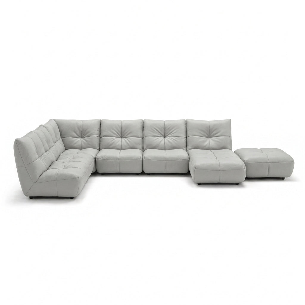 Comet Corner Sofa - Combination 1 - Corner Sofa Group With Footstool Cat 20S Corner Sofas Sterling Home 4 NWS-516E - LIGHT GREY